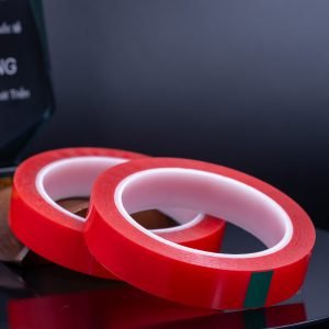 Băng dính PET xanh 8mm x 1000m lõi nhựa